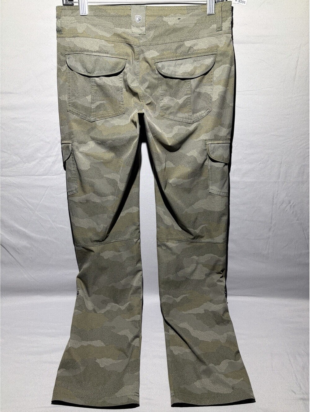 Kuhl Freeflex Roll-Up Pants Womens 6 Green Camo Cargo Outdoors - Massively RARE - Picture 3 of 15
